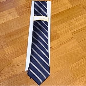Michael Kors Navy Stripe Tie
